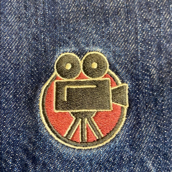 The Disney store Denim Jacket with Embroidery sz medium great condition Vintage - Picture 11 of 13